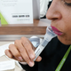 Saliva sample.